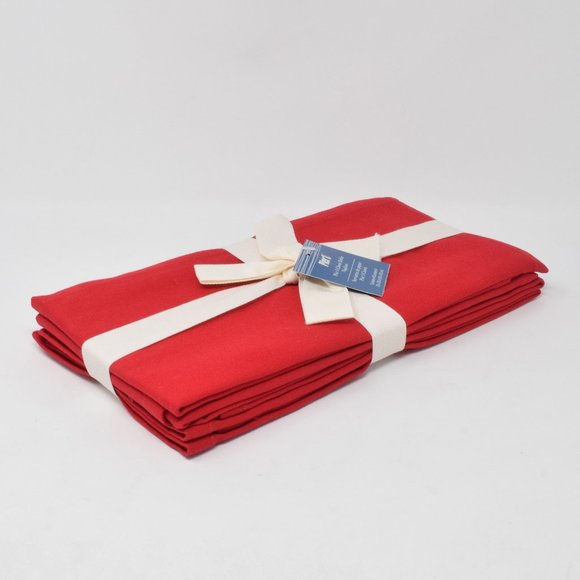 Pier 1 Classic Buffet Napkins Red Set of 4  New Special Occasion Holiday Love - Picture 3 of 13